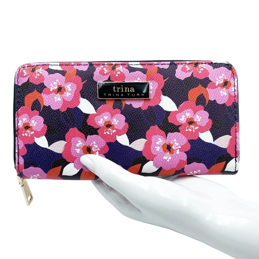 TRINA TURK Large Zip around wallet NWT - Picture 2 of 5